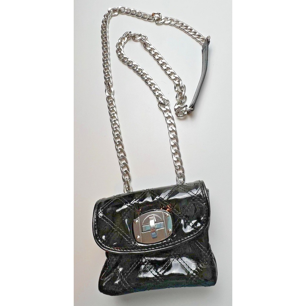White House Black Market Patent Small Cross Body Fanny Pack Convertible Handbag - Picture 1 of 9